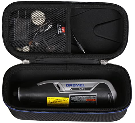 FBLFOBELI EVA Hard Carrying Case for Dremel Lite 7760 N/10 4V Li-Ion Cordless Rotary Tool Variable Speed Multi-Purpose Rotary Tool Kit (Case Only)