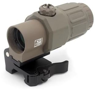 Lente di ingrandimento G33/G43/G45 3X/5X, per mirino a punto rosso, con supporto distanziatore standard, montaggio QD laterale FILP Up e copertura di protezione dell'obiettivo, sgancio rapido, vetro