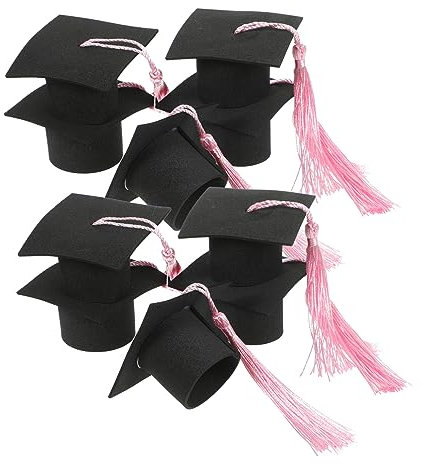 jojofuny Graduation Cap Cake Ornament Mini Graduation Cap for Cupcakes and Party Layout