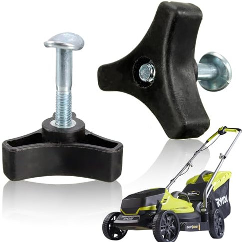 YAZANY Universal-Rasenmäher-Griff, Flügelmutter und Schraube, Dreiecksknopf-Griff-Schrauben-Set, Mountfield-Rasenmäher-Ersatzteile, Mountfield-Rasenmäher-Ersatzteile, Rasenmäher und