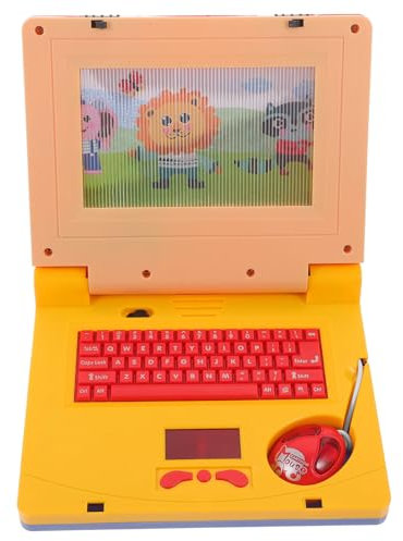 UPKOCH Educational Laptop Toy for Kids with Music and Light Effects Early Learning Keyboard Simulator Portable Interactive Toddler Computer for Cognitive Development