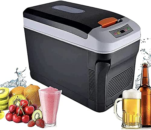 NOALED Réfrigérateur de Voiture de 35 litres/37 litres avec poignée télescopique, réfrigérateur Compact à compresseur, Refroidissement Rapide pour intérieur et extérieur, Camion, Camping-Car