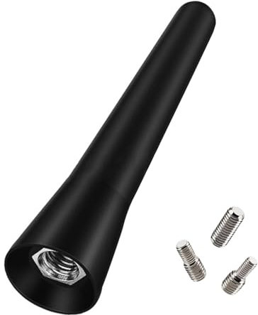 NIYATA Antenne Voiture, Antenne Radio Voiture,Antenne Voiture Courte Universelle Noir,6.5cm,FM/AM,Compatible avec Ford Mustang Cabriolet 2015-2023