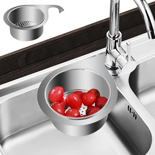 Edelstahl Schwan Spüle Sieb Korb, Siebkorb aus Edelstahl in Schwanenform für die Spüle, Multifunktionales Küchenspüle Hängendes Abtropfkorb Spülbecken Organizer (2PCS)