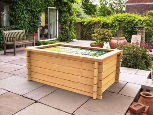 Quickcrop Avon Raised Garden Pond With Liner - 6ft x 4ft (44in)