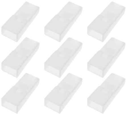 eMagTech 50 Stück Kabelschuhgehäuse 6,3 Mm Kabelbuchse Schutzhülle Drahtklemme Isolierabdeckung für 6,3 Kabelschuhe mit Zunge Weiß