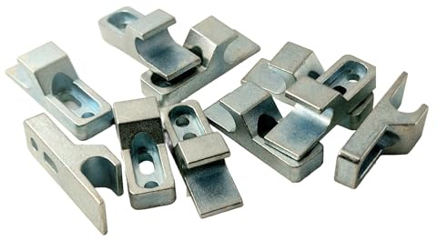 CARTONGESSO FAI DA TE - Push-pull-öppningsklämma i metall - kläm för minispärr - snäpplås för dörrar och inspektionsluckor - 10 st
