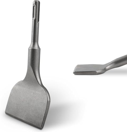 TANIASHOP Scalpello a Spatola per Piastrelle 165x75mm inclinazione 25° con Attacco SDS PLUS Scalpello per Piastrelle, Ceramica, Muro, intonaco