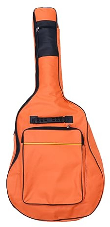 Supvox 40/41 Zoll Folk Gitarrentasche aus Oxford Gewebe mit Doppelten Schultergurten und Gepolstertem Rucksackdesign Akustikgitarrentasche für Musikinstrumente