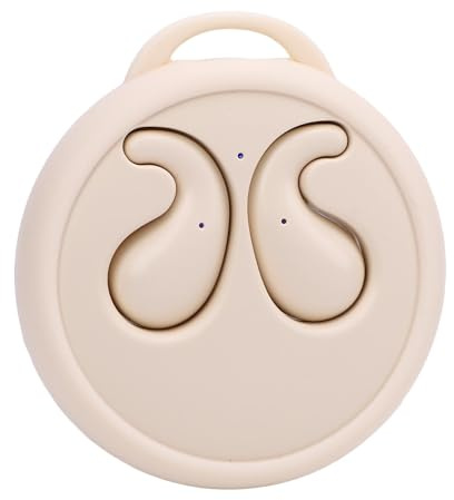 Fockety Écouteurs Invisibles pour Dormir, Mini écouteurs Bluetooth 5.3 pour Dormir sur Le côté, Casque sans Fil antibruit pour la Course, l'entraînement et Les tâches ménagères (Couleur de Peau)