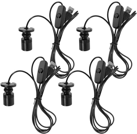 SUNOYA 4 Stück Mini Led Strahler USB 5V Dimmbar, Spot Licht, Mini Strahler Dimmbarer Mit Schalten, Spot Lights Bright USB, Für Zuhause, Schmuck, Dekoration, Malerei
