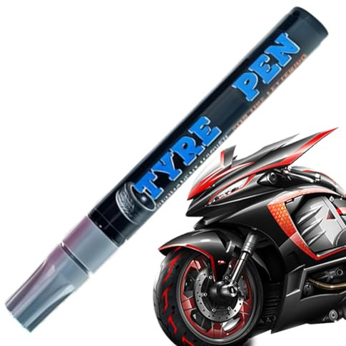 Erconsso Tire Markers,Permanent Weatherproof Erasable Tyre Drawing Marker | Rubber Wood Drawing Pen - for Vehicle Motorcycle Bicycles Metal Glass