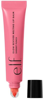 e.l.f. Glow Reviver Melting Lip Balm, Hydrating Tinted Lip Balm for a Glossy Finish & Soft, Supple Lips, Vegan & Cruelty-Free, Sherbet Punch