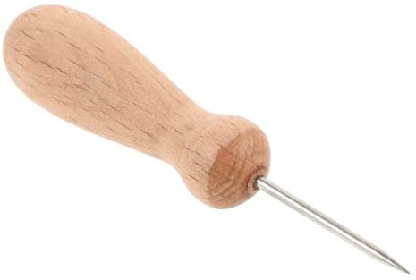 SUPVOX Strumento Artistico Punteruolo per Ceramica Manico in Legno Naturale, Ausiliario per Scultura Argilla Polimerica, Utensile per Modellare e Incidere, per Artisti e Hobbisti
