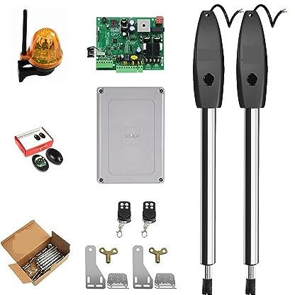 Apriporta automatico 400KG Automatico A Due Bracci Elettrico Porta A Battente Apri del Cancello Operatore Motore Attuatore Più Vicino Battente Apri del Cancello for Il Controllo di Accesso(KIT NO2)