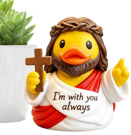 Jesus Figuriner | Liten dekorativ religiös korsdekoration i miniatyrstorlek | Jesus Figuriner | Passar För Kontor, Skrivbord, Hylla, Trädgård, Jul, Påsk, Tacksägelsedagen, Kyrka, Födelsedag, Bröllop,