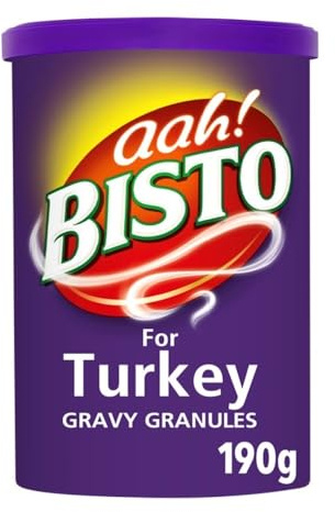 Bisto Turkey Gravy Granules, 190 g (1-Pack) | Instant & Easy to Make, Rich & Savoury Flavour, Perfect for Christmas Dinners