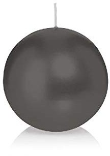 Kugelkerzen Grau 60 mm, Inhalt 16 Stück