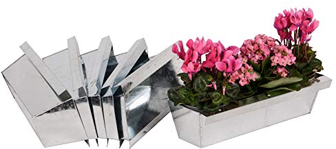 UNUS - Fioriere da balcone con possibilità di appenderle, adatte per pallet europei, per fiori, erbe e frutti, 38 cm, 6 pezzi