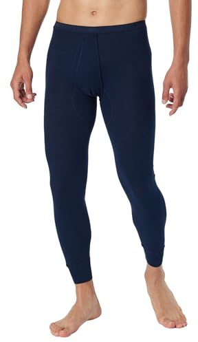 Schiesser Herren lange Unterhose mit Eingriff - Original Feinripp
