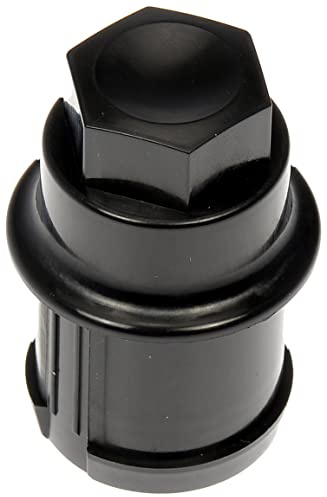 Dorman 611-948 M27-2.0 Black Wheel Nut Cover - Threaded Type Compatible with Select Chevrolet/GMC Models, 10 Pack