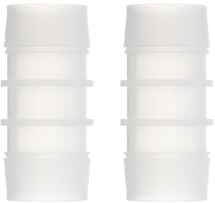 sourcing map 2 Stück Kunststoff-Schlauchstutzen, 1 x 1 Schlauchverbinder Schlauchadapter Verbindungsstück Muffe Adapter Union für Kraftstoff Gas Flüssigkeitsluftschlauchreparatur