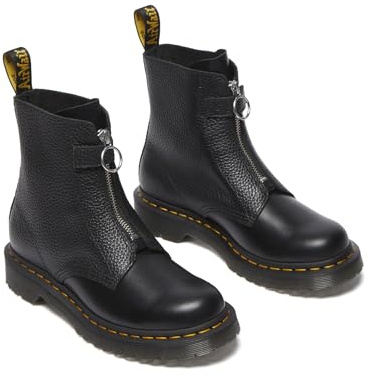 Dr. Martens 1460 Pascal Frnt Zip DM32054001, Unisex bovver boots, Black, 37 EU