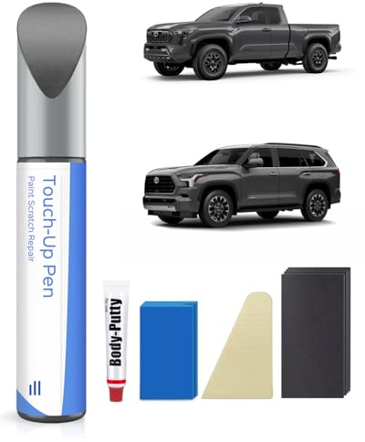 PARTS4EV 1G3 Magnetic Gray Metallic Lackstift Kit für Toyota – Exakte Übereinstimmung für Chips und Kratzer