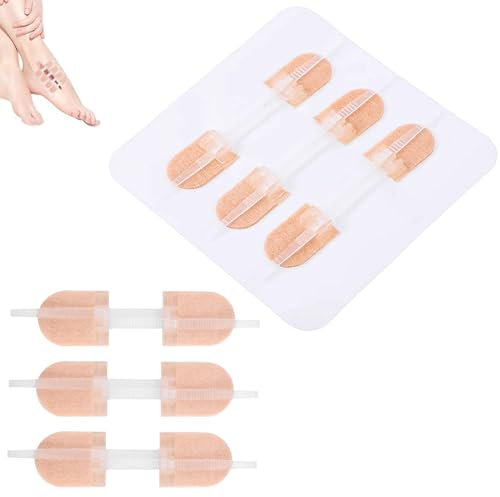 12 Stücke Wundnahtstreifen, Wundnahtstreifen Strips Klammerpflaster, Selbstklebende Bandagen, Notfall Wundverschluss, für Camping, Überleben in der Wildnis und Haushaltsgeräte Wundverschlussbandage