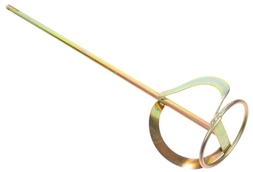 VILLFUL Rührstab für Bohrmaschine Langlebiger Metallmischer mit Doppel s spiralkopf Geeignet für Farben Mörtel Epoxidharz und Wandreparatur Praktisches Zubehör für kleine Anwendungen