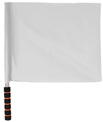 FußBallschiedsrichterfahne 5pcs Soccer Referee Flag Football Training Command Competition Signal FüR FußBall(WHITE)