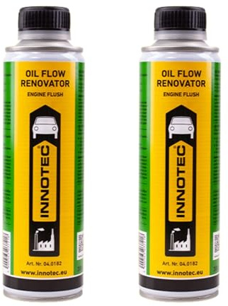 2 Stück INNOTEC Oil Flow Renovator 300 ml– Motor Innenreiniger & Öl-System Spülung für Benzin & Diesel – reinigt Kurbelgehäuse, Ölkanäle & Kolbenringe – verbessert Schmierung & Motorlauf Set