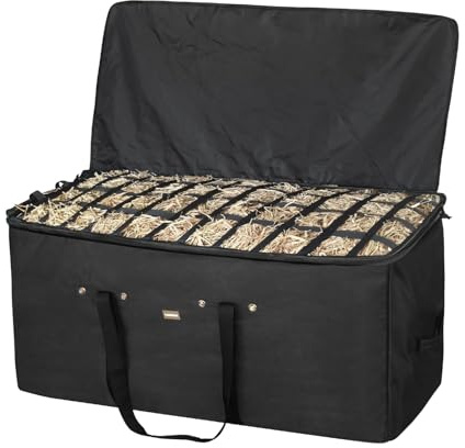 YIGZYCN Bolsa de alimentación portátil para caballos con tela 1680D para un uso estable, comedero portátil para caballos
