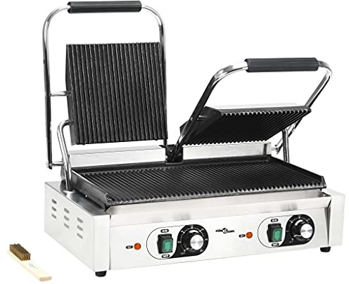 Lumanois Doppia Griglia per Panini Scanalata 3600 W 57x30,5x20 cm,Casa e Giardino,Cucina e Pranzo,Elettrodomestici,Piastre a Griglie elettriche,25kg-50751