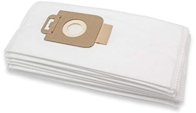 vhbw 10x sacs compatible avec Nilfisk Great Dane | King, King 410, King 420, King 430, King 500, King 510 aspirateur - microfibres non tissées, blanc