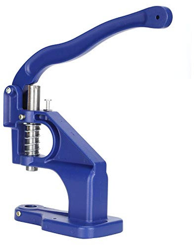Máquina de prensado manual de aluminio, robusta máquina de prensado manual, para botones de cinco garras Botones de remache para el hogar Botones en forma de I