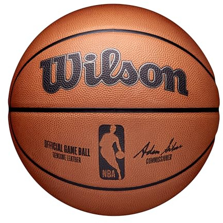 WILSON NBA Official Game Basketball - Brown, Size 7-29.5