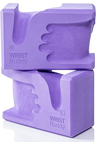 WRISTBuddy® Yoga Blocks 2-Pack (Left + Right) — Ergonomic, Hand-Shaped EVA Blocks for Wrist Relief & Better Grip | Doctor-Designed Support for Yoga, Pilates, Handstands, Push-Ups & Rehab