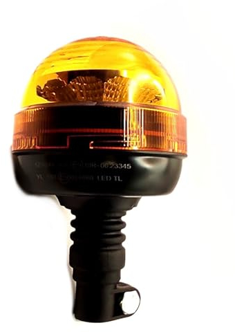 MelTruck® Luz LED giratoria de advertencia 12 V 24 V rotación R65 R10 flexible naranja