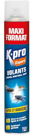 K.PRO 3189 Aerosol anti volants 500ml - Effet choc et puissant : détruit tous les insectes volants rapidement