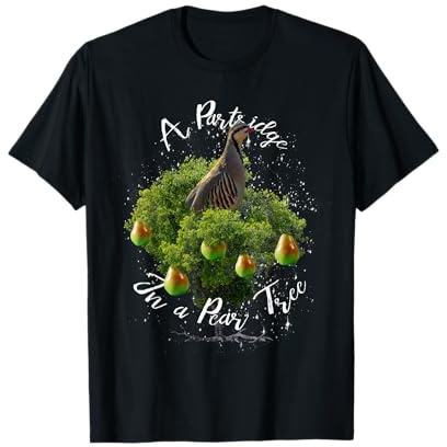 Partridge in Pear Tree, 12 Twelve Days Christmas T-Shirt