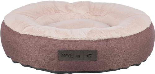 Trixie Hundebett Felicia rund ø 60 cm in Beere- weiches Hundekissen mit Silikon-Füllung - Hundekorb für mittelgroße Hunde - rutschfest und waschbar - 37883