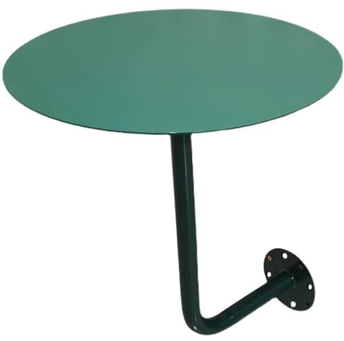 Fodalob Kleiner runder Tisch for Aufhängen im industriellen Stil, einfacher moderner Milchteeladen, grüner Coffeeshop, Wandtisch, Esstisch (Size : 40cm(15.7))