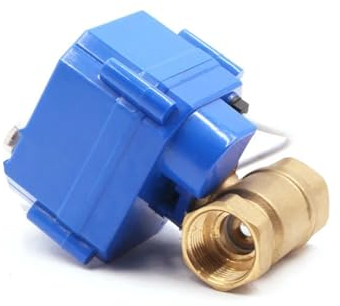 MUHM 3/4 motorisierter Kugelhahn Messing 2-Wege 2/3 Draht elektrischer Antrieb mit manuellem Schalter AC220V DC24V DC12V ADC9-24V (Color : AC220V_CR04, Size : 3/4)