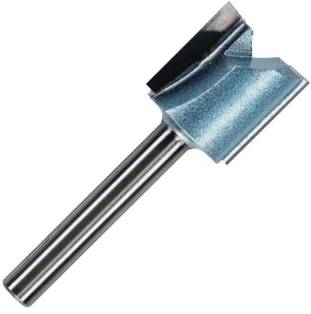 Rennie Tools - 19mm (3/4) Cutting Diameter x 20mm Flute x 1/4 Shank TCT Tipped 2 Flute Straight Router Cutter Bit. Compatible With Makita Bosch Trend Katsu Dewalt Router Etc. 19mm Router Bit