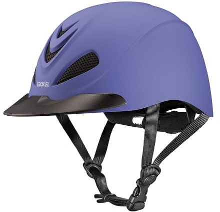 Troxel Liberty Ultralight Horse Riding Helmet, Low-Profile Adjustable Design, Safety Horseback Riding Gear, Small (6-5/8-7), Periwinkle