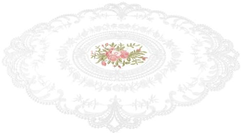 Hoement Dekoratives Tassenkissen Mit Blumenstickerei Atmungsaktives Tischset Für Esstisch Spitzenuntersetzer Zum Schutz