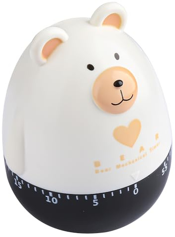 Rumyve Mechanical Kitchen Timer,Cute Cartoon Animal Alarm Cooking Timer,Manual Time Manager Countdown Timer Reminder for Cooking Baking Learning Sports