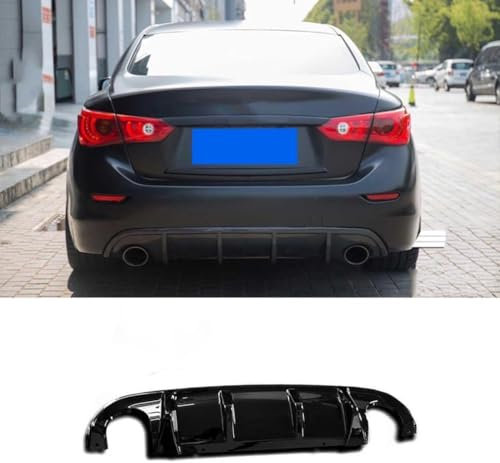 PWBYU Auto Heckstoßstange Spoiler für Infiniti Q50 Sport Model 2014 2015 2016 2017,Kratzschutz Heckspoiler Diffusor Stoßstange Chassis Spoiler Diffusor