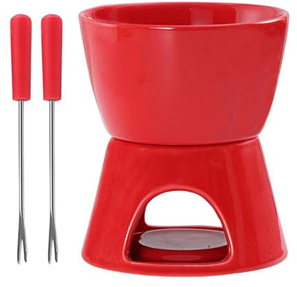 Service À Fondue Au Chocolat, Fondoir Pour Chocolat Et Fromage, Service À Fondue Au Fromage, Fondue Au Chocolat En Céramique Avec 2 Fourchettes Pour Fêtes, Thés De L'après-midi, Plages 300 Ml